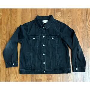 Madewell Women's Black Classic Jean Jacket Size XXL- EUC